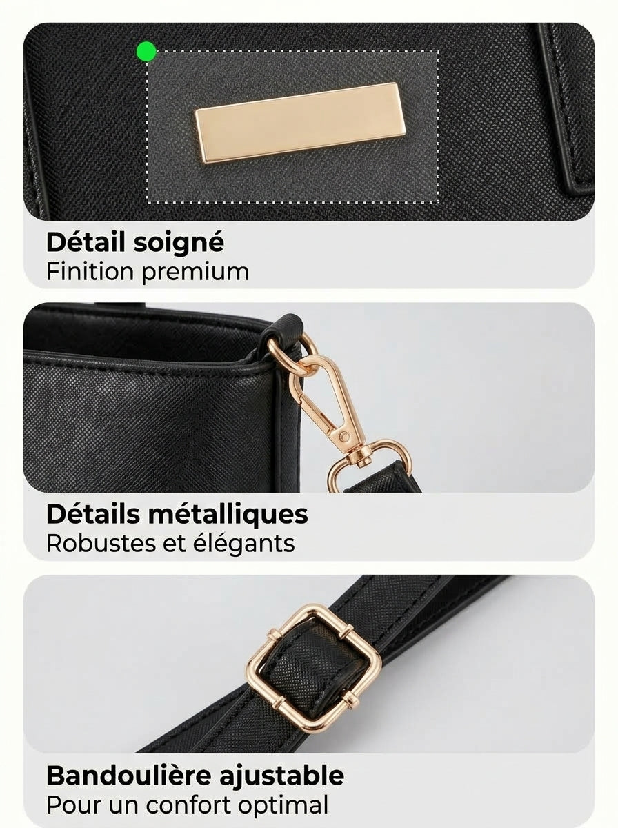 PARANERO® LADY BOSS | Sac à Main Cabas Grande Capacité — Travail & Business