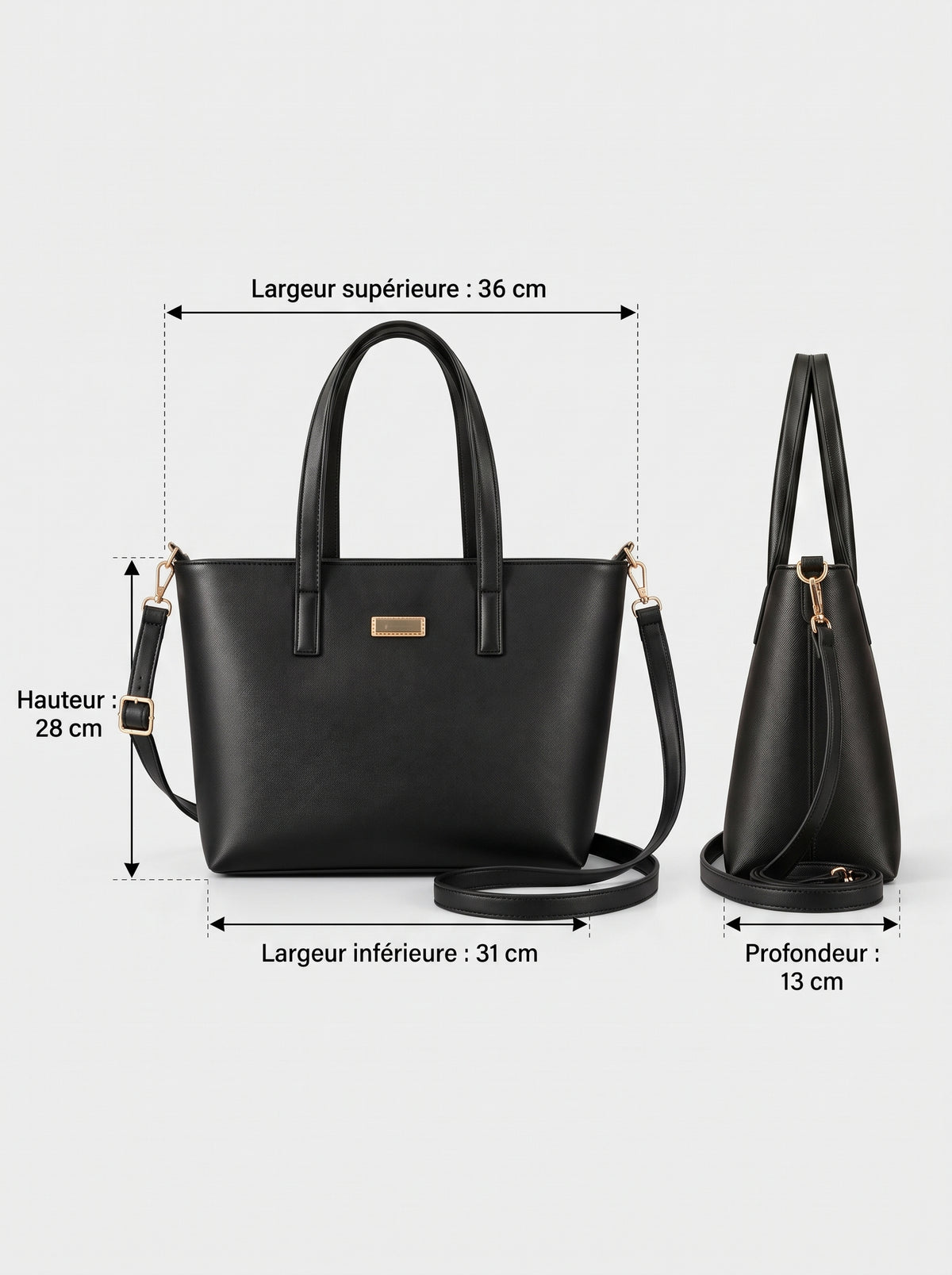 PARANERO® LADY BOSS | Sac à Main Cabas Grande Capacité — Travail & Business